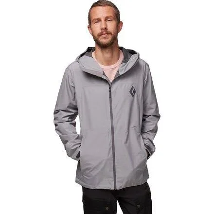 Black Diamond Liquid Point Shell Jacket - Men's Nickel, XL