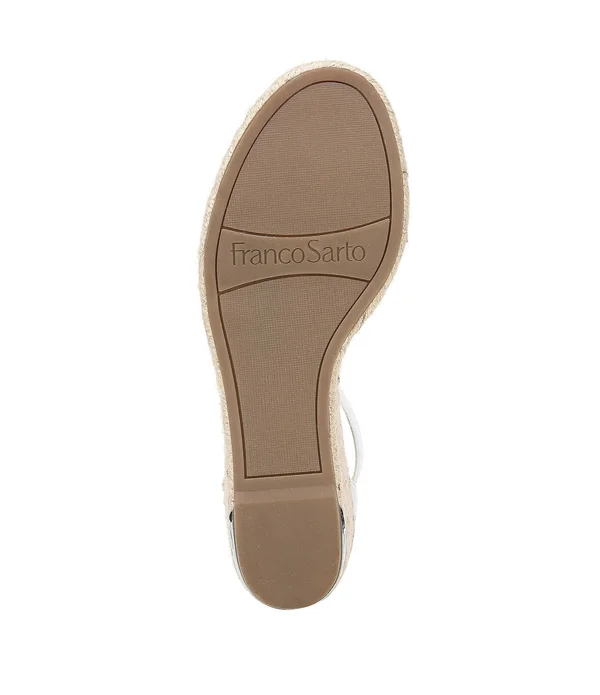 Franco Sarto Clemens Wedge Sandals - White