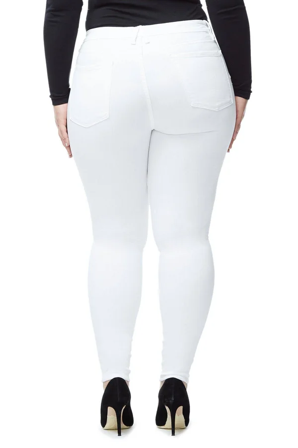 Women's Good American Good Legs High Rise Skinny Jeans, Size 15 - White