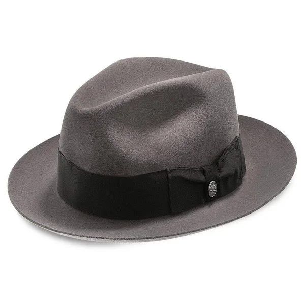 Stetson Temple Fur Felt Fedora Hat, Size: 7 1/8, Black
