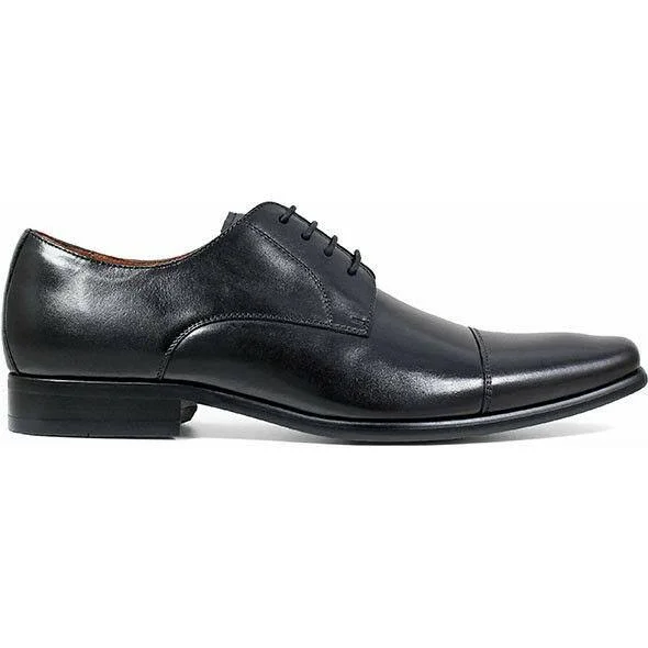 Florsheim Men's Postino Cap Toe Oxford, Size: 7, Black Smooth Leather