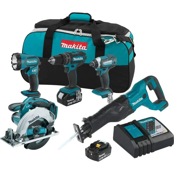 Makita XT505-R 18V LXT 3.0 Ah Cordless Lithium-Ion 5-Piece Combo Kit