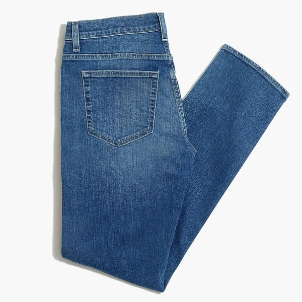 J.Crew Factory Mens Straight-Fit Jean in Signature Flex (Light Medium - Size 38x32)