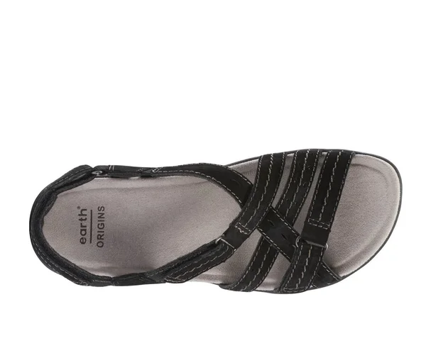Earth Origins Savoy Sammie Women's Sandal - Black Size 6.5