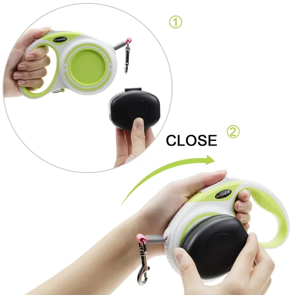 Dogness Smart Retractable Dog Leash Kit, Forest Green, X-Large