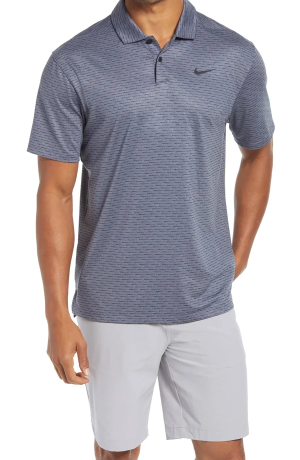 Nike Dri-Fit Vapor Stripe Polo Obsidian XL