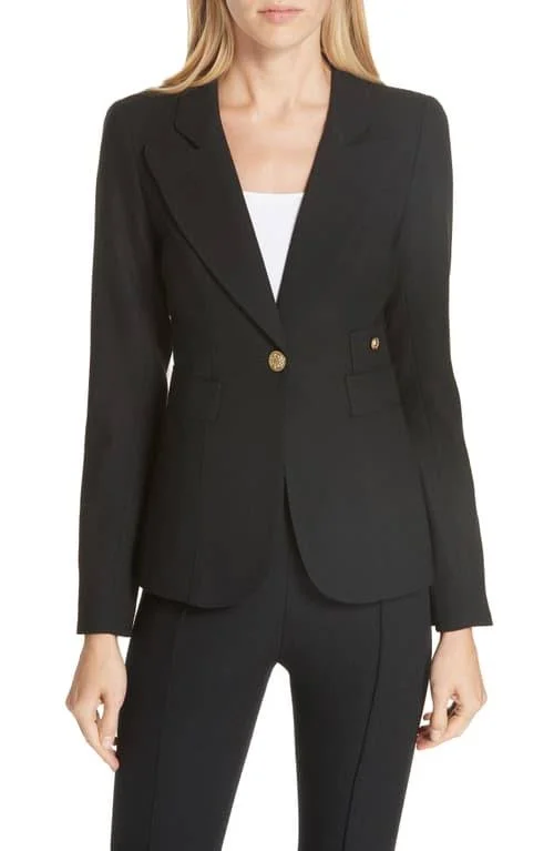Smythe Women's Duchess Wool Blazer - Black - Size 8