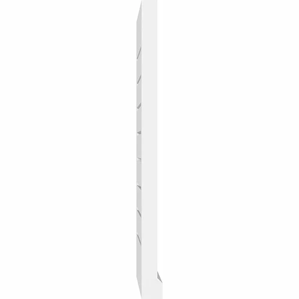 Ekena Millwork GVPVE32X2603SF 32x22W x 26x22H Vertical Surface Mount PVC Gable Vent: Functional, w/ 2x22W x 2x22P Brickmould Sil