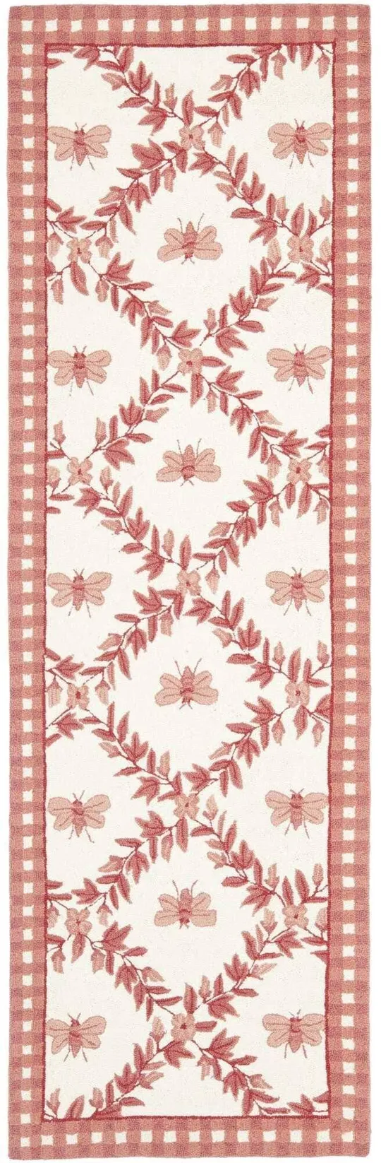Safavieh Chelsea HK55C Ivory - Rose Rug 2&6x22 x 10& Runner