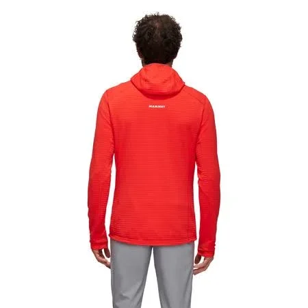 Mammut Versatile and Comfortable Midlayer Hooded Jacket Red M