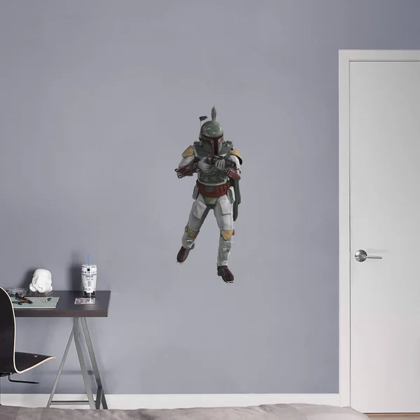 Fathead Boba Fett- X-Large Officially Licensed Star Wars Removable Wall Decal - Size XL