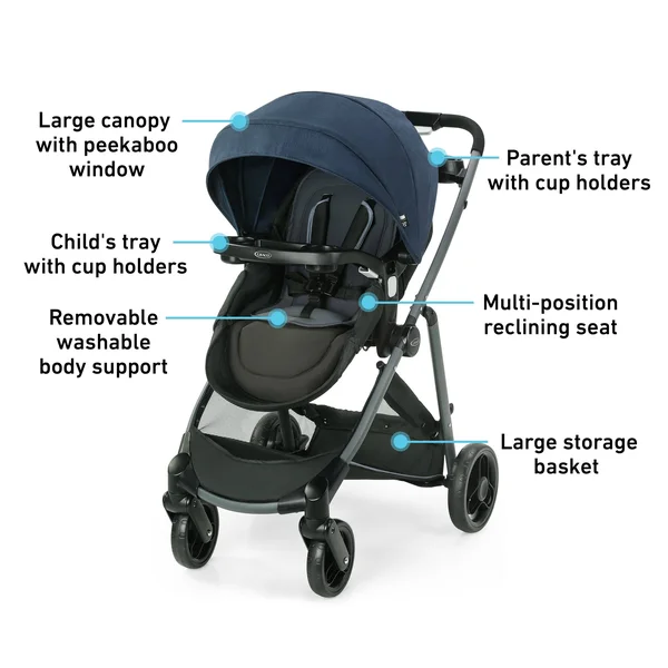 Graco - Modes Element LX Travel System, Lanier