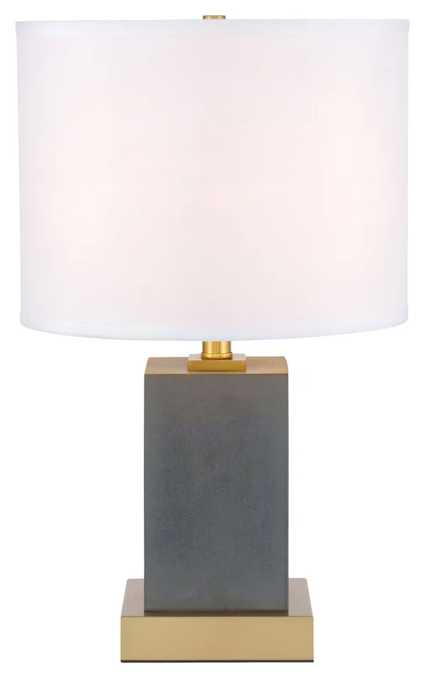 Elegant TL3026BR Pinnacle 1 Light Brass Table Lamp