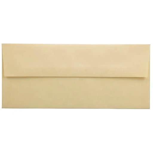 Jam #10 Envelopes, 4.1x9.5, Gold Parchment, 500/Box, Size: 4.125 x 9.5