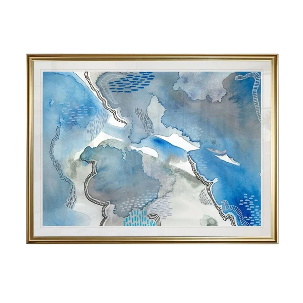 SubtleBlues I -Framed Giclee Print - 26x36