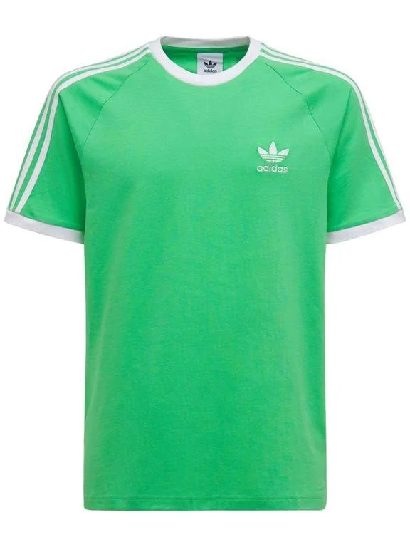 Adidas Originals 3-Stripes Cotton T-Shirt - Green