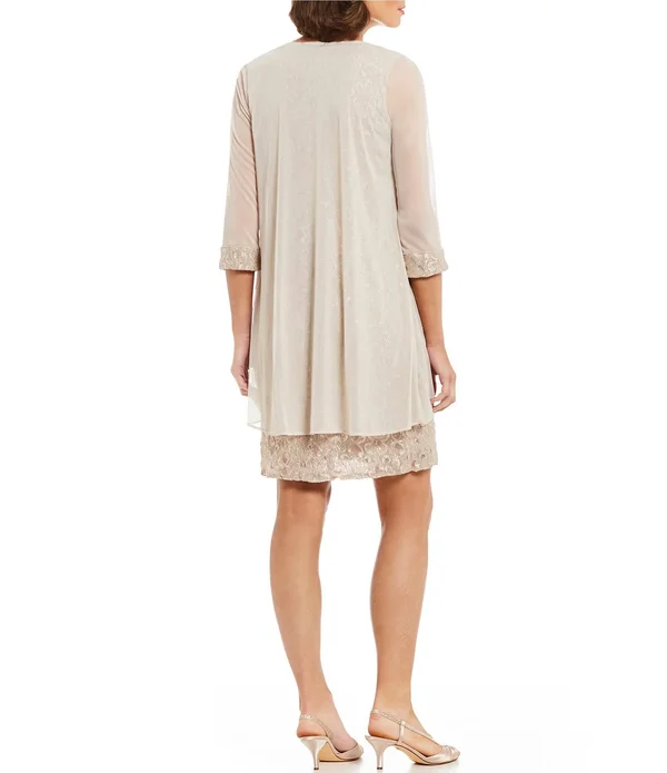 Womens Ru0026M Richards Flyaway Jacket Dress 10 Blush