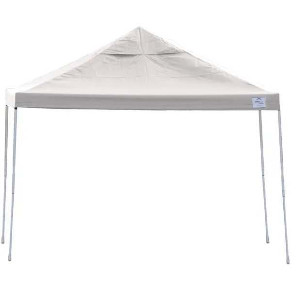 ShelterLogic 12 ft. x 12 ft. Pro Pop Up Canopy, Straight Leg, White