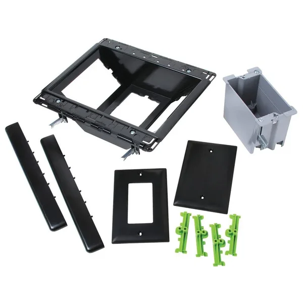 Pass & Seymour Recessed TV Box 3G TVSS Black (TV3WTVSSBK)