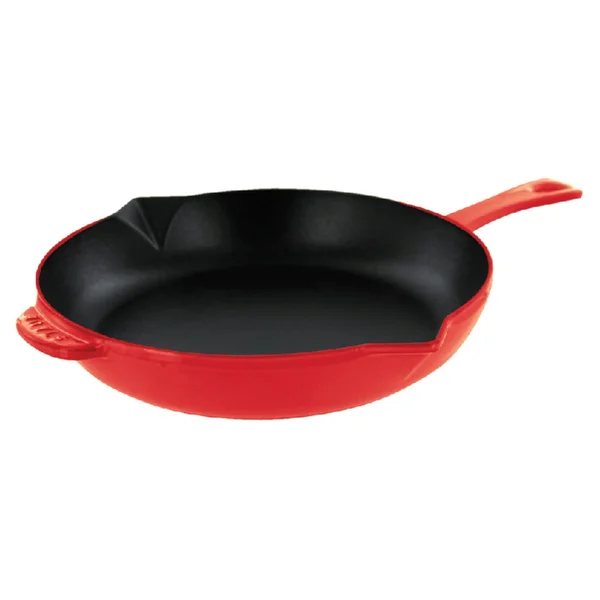 Staub Cast Iron 12x22 Fry Pan - Cherry