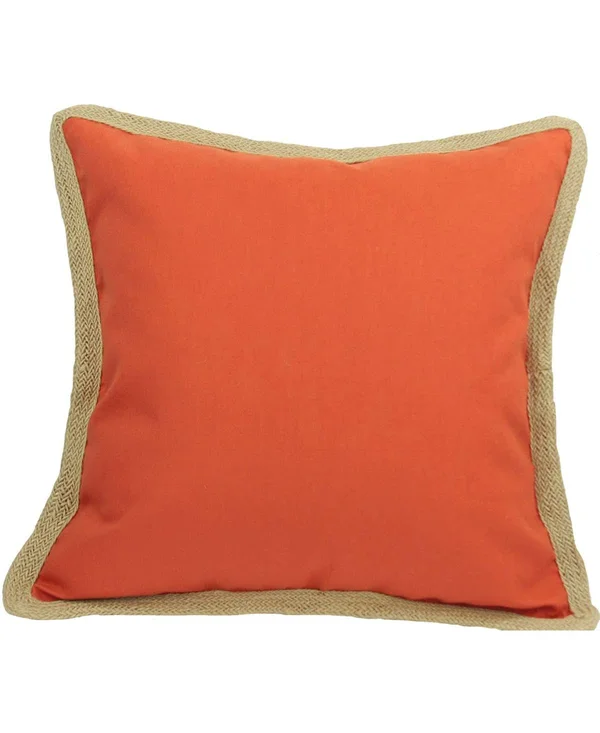 Xia Home Fashions Classic Jute 20x22 Decorative Pillow in Yellow
