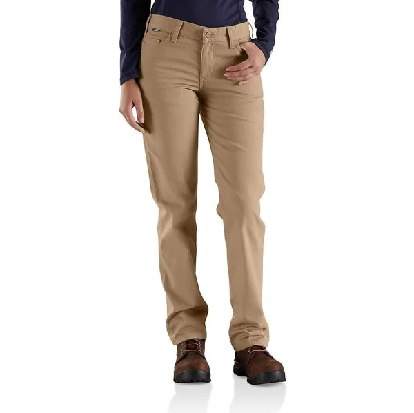 Carhartt FR Original-Fit Rugged Flex Canvas Pant - Women's - Golden Khaki - 102689 16S - Navy