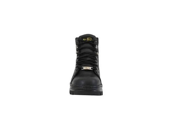AdTec Men's 6 in. Black Steel Toe Hiker