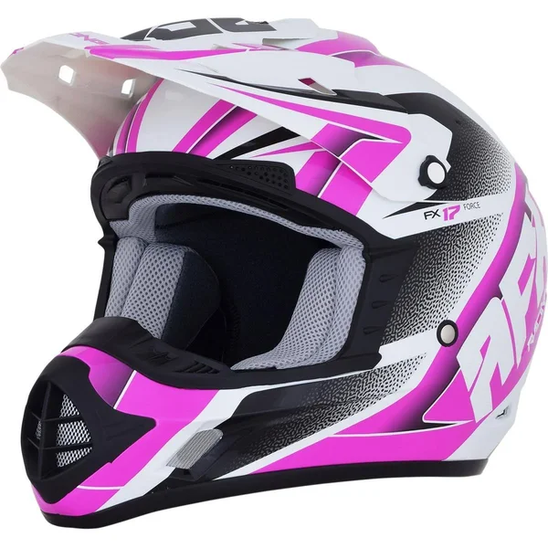 AFX FX-17 Force Cross Helmet - White/Pink/Black - Xs
