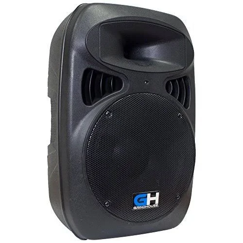 Grindhouse Speakers - GH-P12 - Active 12x22 PA DJ Speaker Cabinet - Powered 500 Watt Loudspeaker for Pro Audio - Bands, DJ, Karao