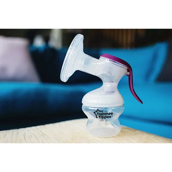 Tommee Tippee Made for Me Single Manual Breast Pump Purple Easy to Use