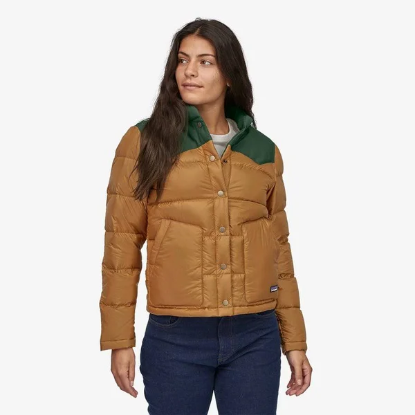Patagonia Women's Bivy Jacket, Smolder Blue w/Nest Brown, S