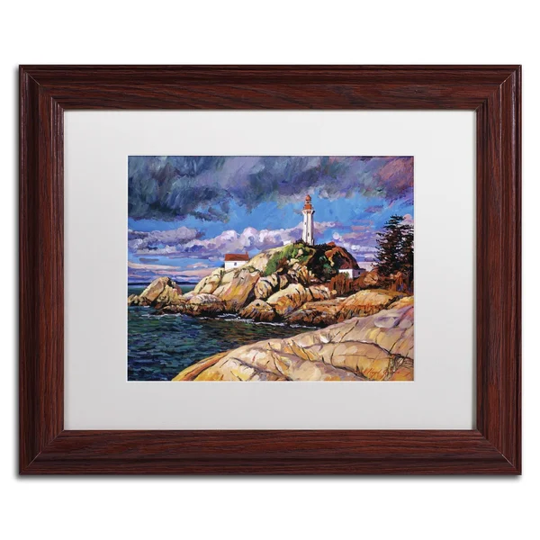Trademark Fine Art The Mariner&s Sentina by David Lloyd Glover Matted Framed Painting Print - Size: 11x22 H x 14x22 W x 0.5x22 D