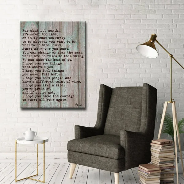 Ready2HangArt F Scott Fitzgerald - Courage Canvas Wall Art