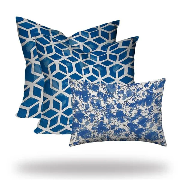Joita Cove Collection Indoor Outdoor Lumbar Pillow Set Envelope Covers W Inserts