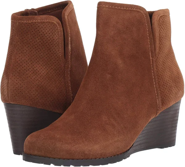 Rockport Hollis Vcut Bootie Women's Boots Tan : 9.5 M (B)