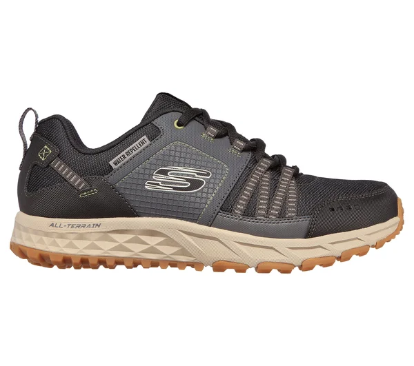Skechers Men's Escape Plan Sneakers, Black/Gray, 8.5