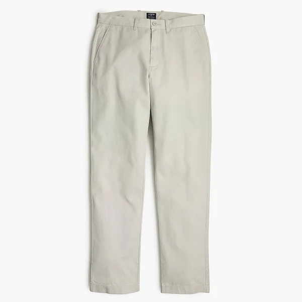 J.Crew Factory Mens Straight-Fit Flex Khaki Pant (Stone, Size 33x30)