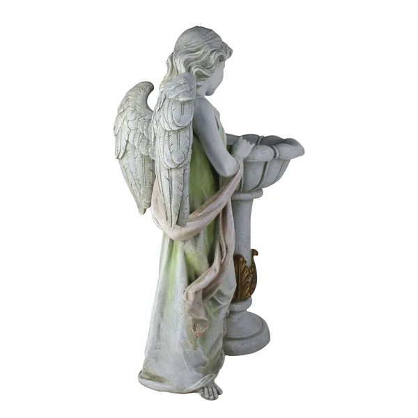 Roman 23x22 Joseph&s Studio Angel Outdoor Garden Statue with Solar Powered Bird Bath