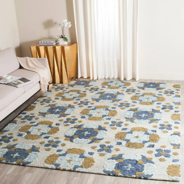 Safavieh 2&-3x22 x 8& Blossom BLM403B Blue Multi Rug