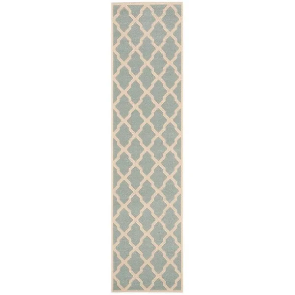 Safavieh Linden LND122L Cream/Aqua 4& x 6& Area Rug