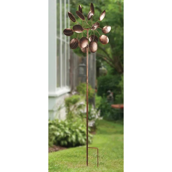 BSD National Supplies Melody Double-Sided Garden Windmill - Bronze