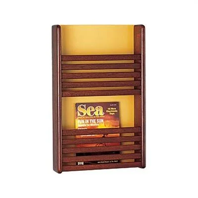 Peter Pepper 2 Pocket Magazine Rack with Front Slats