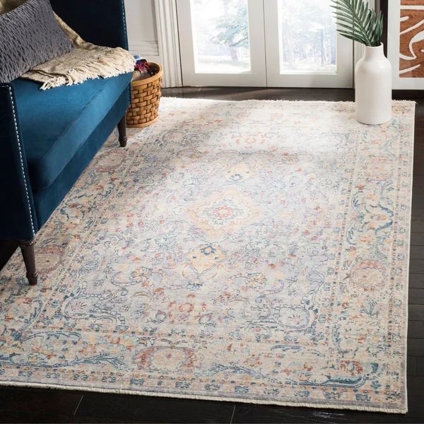 Safavieh 4& x 6& Illusion Illusion 700 Light Grey, Cream Rug
