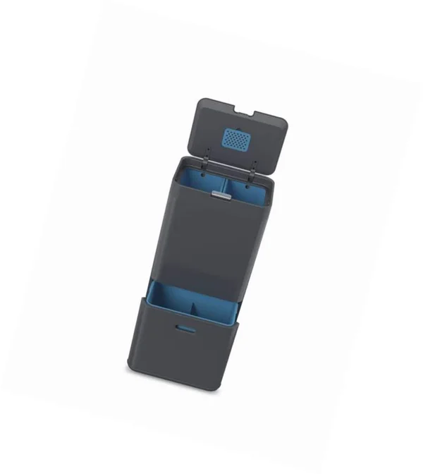 Joseph Joseph 30025 Intelligent Waste Totem Recycle Bin Separation Unit 15 Gallon - 58 LITER Graphite