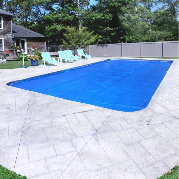 Pool Mate Deluxe 5-Year Blue/Silver Solar Blanket for In-Ground Swimming Pools - 20& x 40&