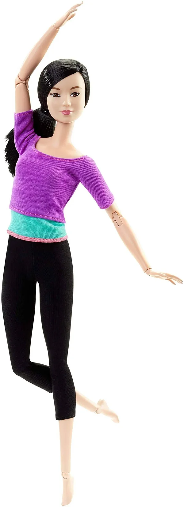 Barbie Made to Move Doll - Purple Top