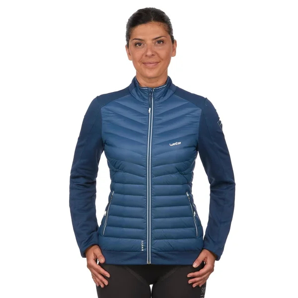 Wedze Women's 900, Skiing 2nd Layer, Jacket in Dark Blue, Size Xs