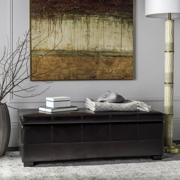 Safavieh Maiden Large Tufted Storage Bench