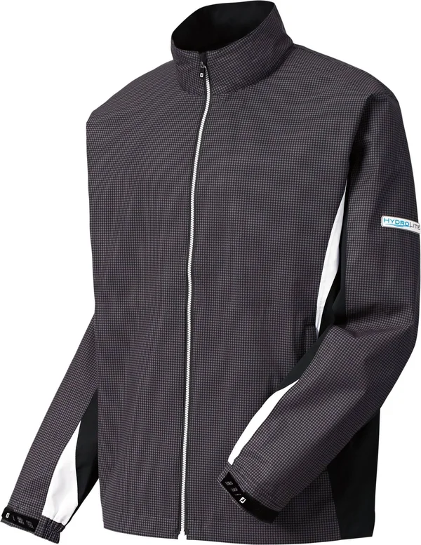FootJoy HydroLite Rain Jacket Charcoal/Black/Houndstooth XL