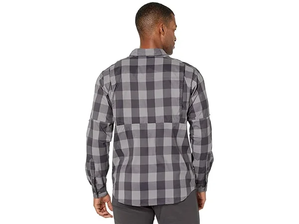Columbia Men's Silver Ridge Lite Plaid Long Sleeve Shirt - XXL - City Grey Buffalo Plaid